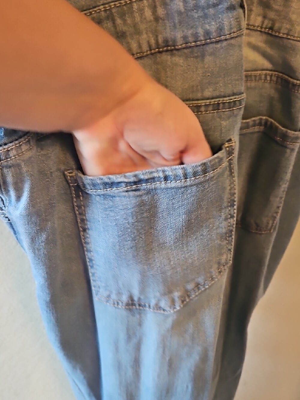 Highway Jeans Light Blue Ripped Denim Overalls Jumpsuit - Picture 9 of 11